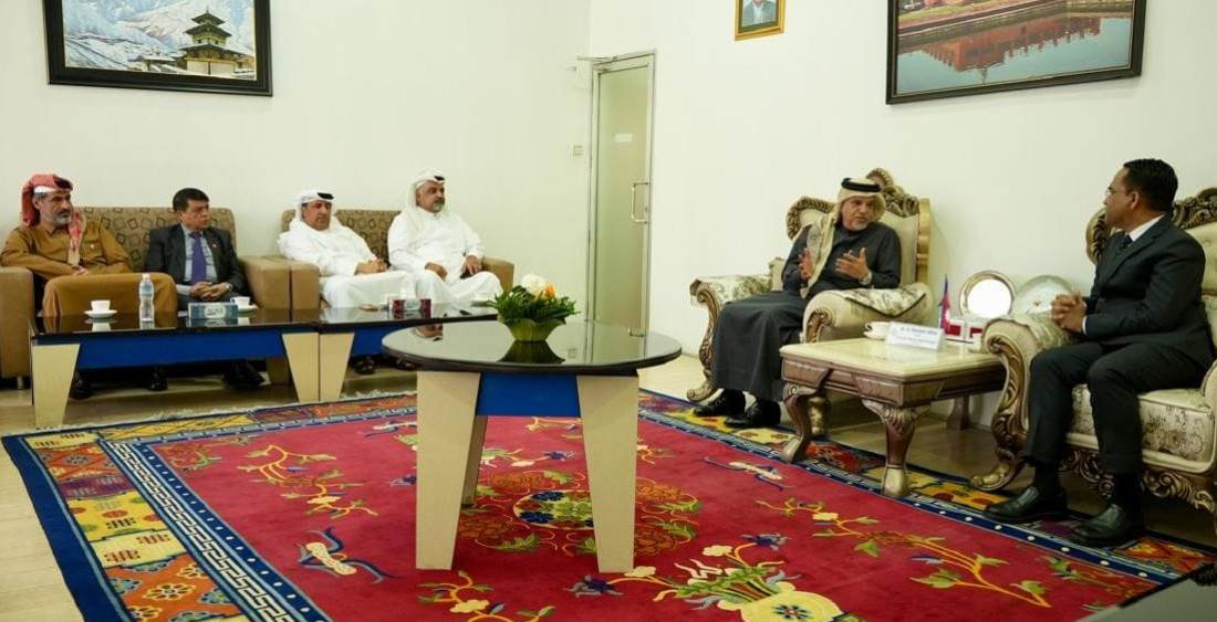 नेपालमा कतारी लगानी भित्र्याउनेबारे गभर्नर पौडेलसँग छलफल